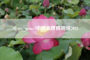 潍坊中国金牌榜明细2021