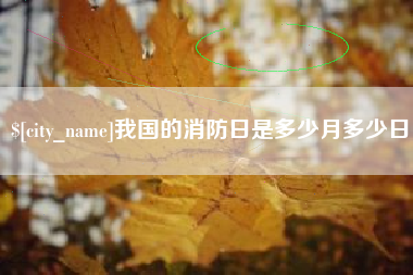 潍坊我国的消防日是多少月多少日