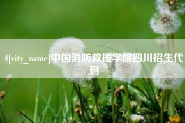 潍坊中国消防救援学院四川招生代码