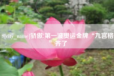 潍坊骄傲!第一波奥运金牌“九宫格”齐了