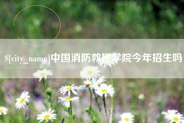 潍坊中国消防救援学院今年招生吗