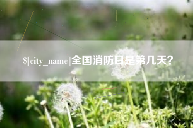 潍坊全国消防日是第几天？