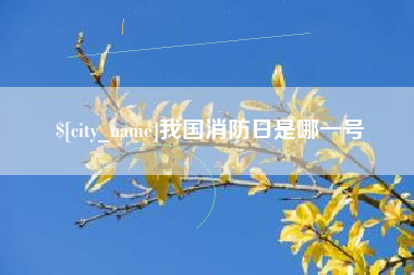 潍坊我国消防日是哪一号