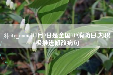 潍坊11月9日是全国119消防日,为积极推进修改病句