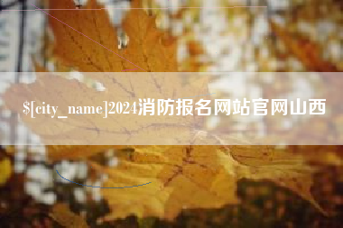 潍坊2024消防报名网站官网山西