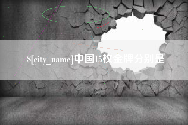 潍坊中国15枚金牌分别是
