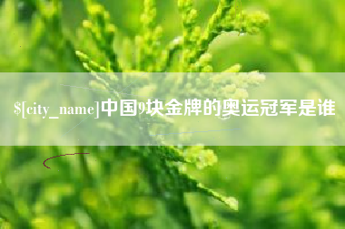 潍坊中国9块金牌的奥运冠军是谁