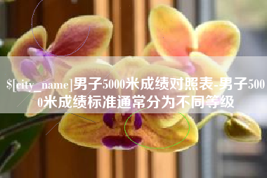 潍坊男子5000米成绩对照表-男子5000米成绩标准通常分为不同等级