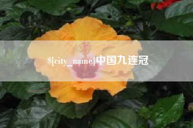 潍坊中国九连冠