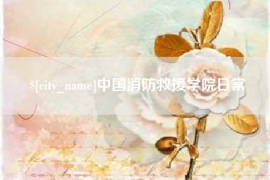潍坊中国消防救援学院日常
