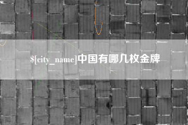 潍坊中国有哪几枚金牌