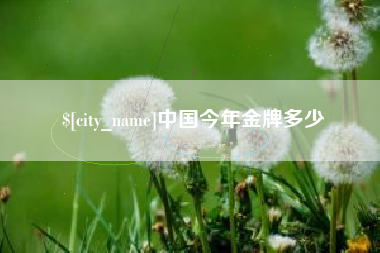 潍坊中国今年金牌多少