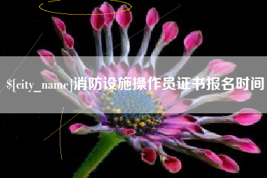 潍坊消防设施操作员证书报名时间