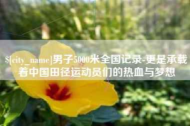 潍坊男子5000米全国记录-更是承载着中国田径运动员们的热血与梦想