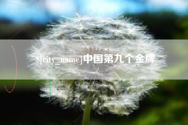 潍坊中国第九个金牌