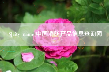 潍坊中国消防产品信息查询网
