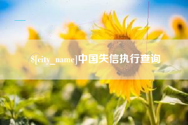 潍坊中国失信执行查询