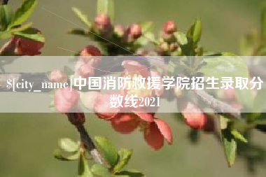 潍坊中国消防救援学院招生录取分数线2021