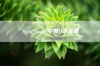 潍坊中国19块金牌