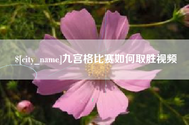 潍坊九宫格比赛如何取胜视频