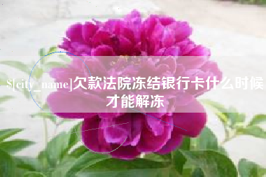 潍坊欠款法院冻结银行卡什么时候才能解冻