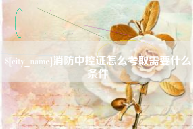 潍坊消防中控证怎么考取需要什么条件