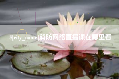 潍坊消防网络直播课在哪里看