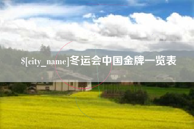 潍坊冬运会中国金牌一览表