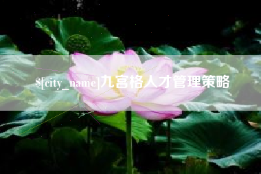 潍坊九宫格人才管理策略