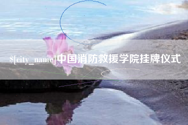 潍坊中国消防救援学院挂牌仪式