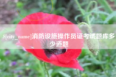 潍坊消防设施操作员证考试题库多少道题
