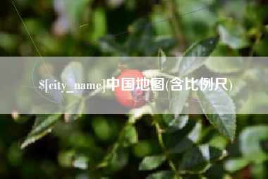 潍坊中国地图(含比例尺)