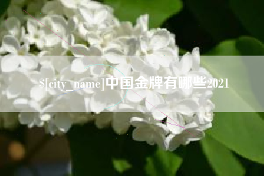 潍坊中国金牌有哪些2021